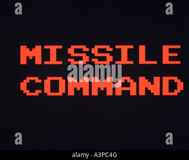 Missile Command Atari 1980 vintage arcade videogame screenshot ...