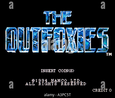 The Outfoxies Namco Ltd 1994 vintage arcade videogame screenshot EDITORIAL USE ONLY Stock Photo