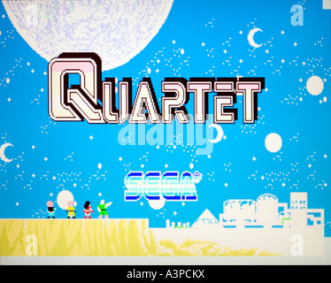 Quartet Sega 1986 vintage arcade videogame screenshot EDITORIAL USE ONLY Stock Photo