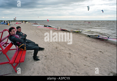 Windsurfers at the Parnu Bay, Estonia Stock Photo - Alamy