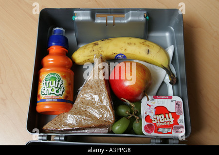Children's packed lunch. Stock Photo