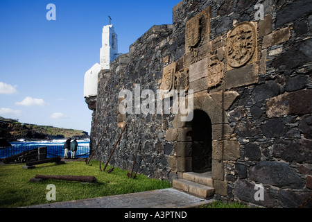 Defensive Fort Castillo de San Miguel in Garachico Tenerife Canary Islands Spain Stock Photo