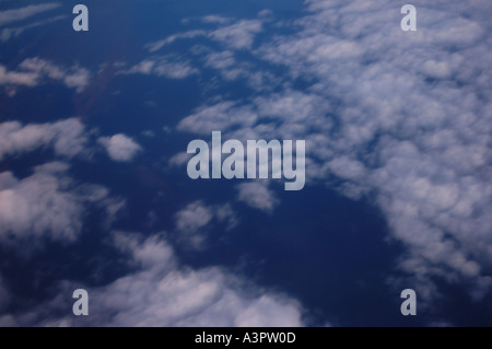 High altitude clouds seen from aircraft dsca 1425 Stock Photo