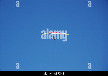 Hang glider over Double Island Point Noosa Queensland Australia dsca 1447 Stock Photo