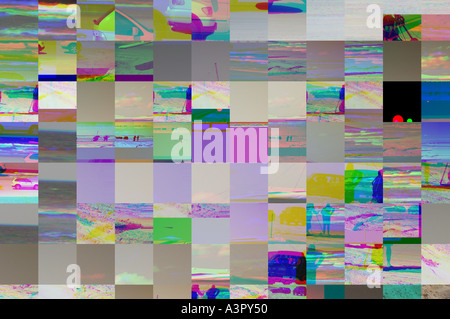 Clasic example of a corrupt digital photo photograph file dsca 1459 Stock Photo