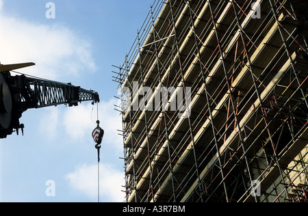 New apartments under construction on the Ipswich waterfront, Suffolk, UK. Stock Photo