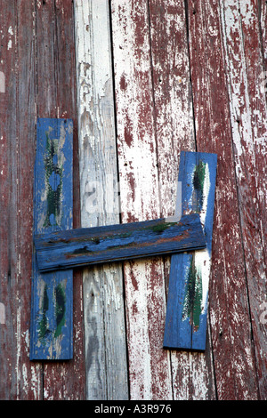 Letter H on the side of a barn Stock Photo