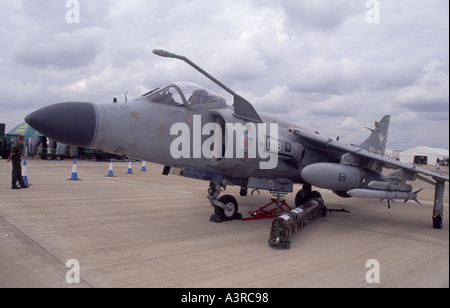 Royal Navy Sea Harrier FA2 VTOL/STOVL Jump Jet Fighter .   GAV 2003-38 Stock Photo