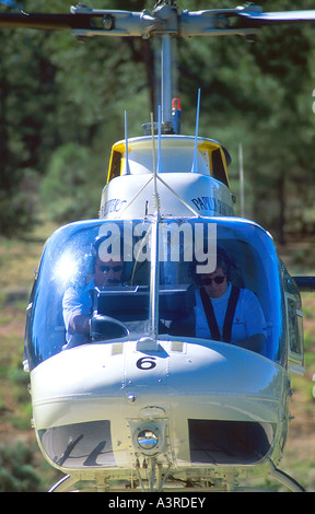 Papillion Helicopter rides over the Grand Canyon Stock Photo