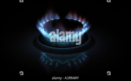 Gas Rings Burning Orange Gas Rings Burning Orange