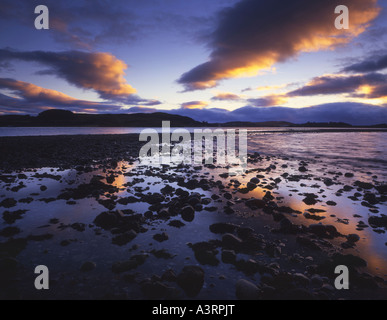 Dunstaffnage Marina over Connel Bay, Argyll Stock Photo