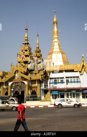 Sule Pagoda, Yangon, Myanmar Stock Photo