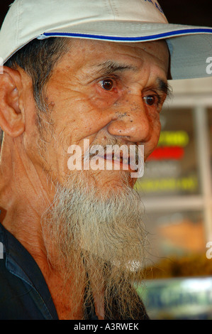 Vietnam war veteran, Mekong Delta area, South East Asia. March 2005. Stock Photo