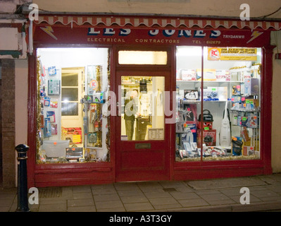 Les Jones small independent local specialist electrical retail shop Pier St Aberystwyth Ceredigion wales Stock Photo