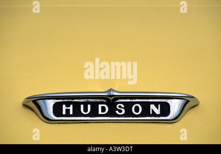 Hudson car badge (rear). American car manufacturer 1909 to 1957 Stock Photo