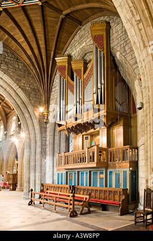 The organ St Asaph Cathedral St Asaph Denbighshire Wales UK Stock Photo