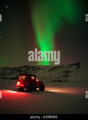 Aurora Borealis, Northern Lights, Iceland Stock Photo