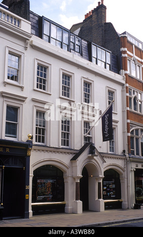 Sotheby s auction house on New Bond Street in Central London Stock Photo