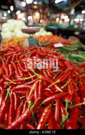 Chillies Chow kit market Kuala Lumpur Malaysia Stock Photo