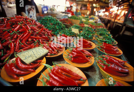 Chillies Chow Kit Market Kuala Lumpur Malaysia Stock Photo