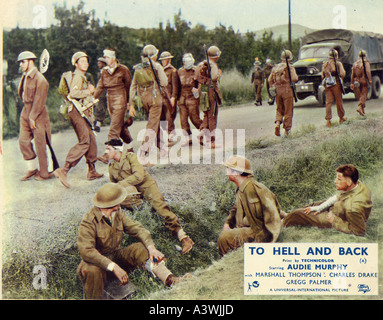 TO HELL AND BACK 1955 U-I film with Audie Murphy Stock Photo