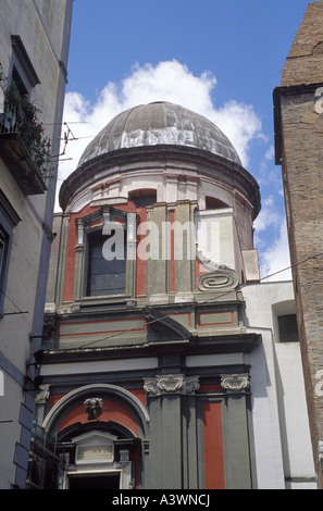 The church of Santa Maria Maggiore della Pietrasanta is a religious edifice in central Naples, Italy on Via Tribunali. Stock Photo