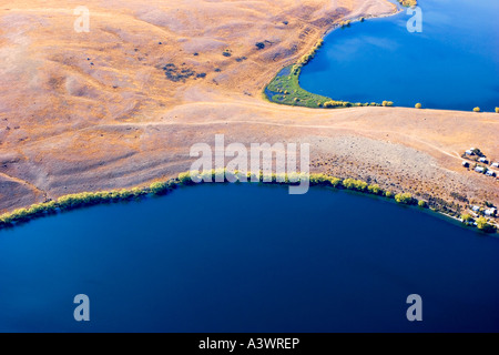 Aerial shots taken over lake Tekapo South Island New Zealand Stock ...