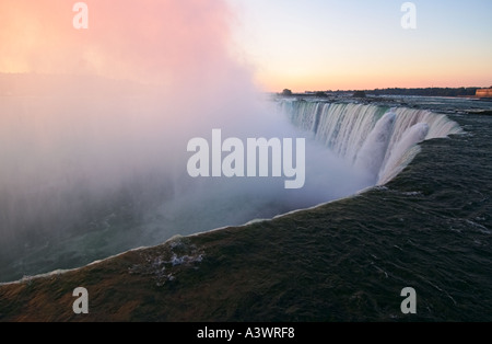 Canada Ontario Niagara Falls Horseshoe Falls sunrise Stock Photo
