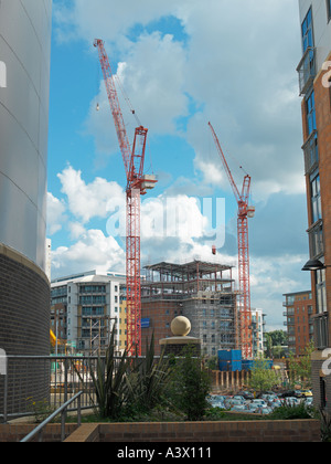 Cranes Building new development Stock Photo