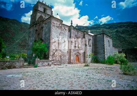 Mision San Francisco Javier near Loreto Baja California Sur Mexico Stock Photo