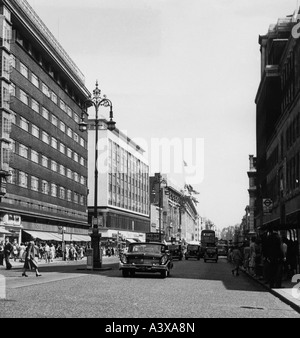 geography / travel, Great Britain, London, street scenes, Oxford Street, circa 1950, Stock Photo