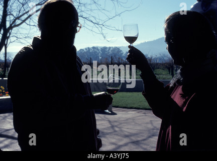 Wine tasting Napa Valley California Stock Photo