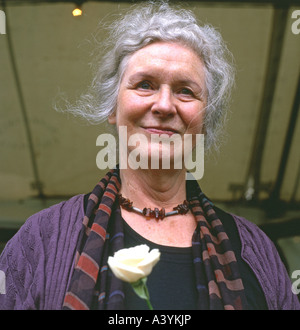 Dame Gillian Beer at the 2002 Guardian Hay Festival, Hay-on-Wye, Wales, UK Stock Photo