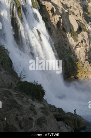 Lara waterfalls near Antalya, Turkey, Tuerkische Riviera, Unterer Dueden, Antalya Stock Photo