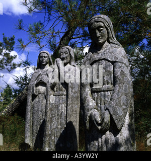geography / travel, France, Callac, monuments, Breton menhir turned ...