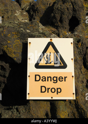 Danger Drop! Stock Photo