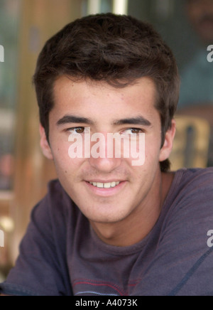 smiling young Turkish man Stock Photo