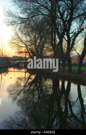 The Cauldon Canal, In Stoke-On-Trent Staffordshire UK. Stock Photo