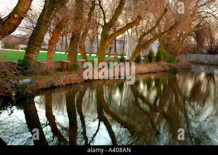 The Cauldon Canal, In Stoke-On-Trent Staffordshire UK. Stock Photo