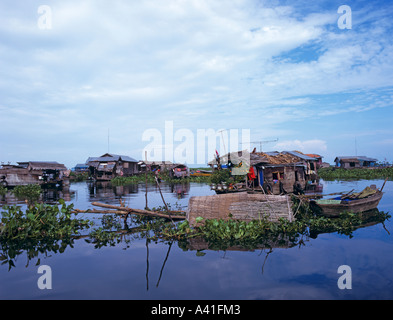 Vietnamese Floating Village Southern Thailand South East Asia Stock Photo