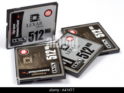 Lexar 512MB Compact Flash cards Stock Photo