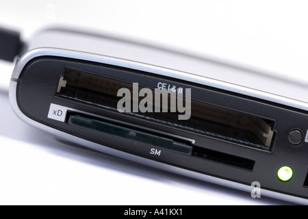 Memory card reader in use with an xD card Stock Photo
