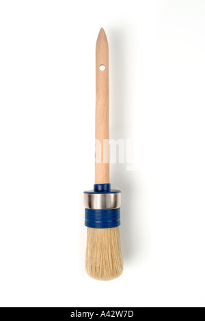 paint Brush with natural bristles Pinsel mit Naturborsten Stock Photo