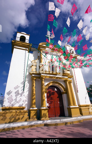 Iglesia de Guadalupe, Cerro de Guadalupe. San Cristobal de las Casas, Chiapas, Mexico Stock Photo