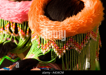 Traditional Dress Hmong Women Ban Khua 1 near Luang Prabang Laos Stock Photo