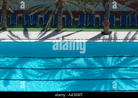 Aerial view of empty swimming pool Stock Photo - Alamy