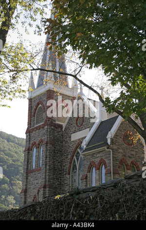 Catholic Church at Harpers Ferry National Historical Park West Virginia A view from the NE Stock Photo