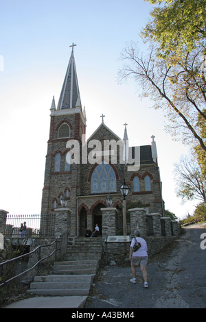 Church at Harpers Ferry, West Virginia - A view from the east. Stock Photo