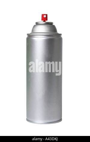 Aerosol spray can on white background Stock Photo - Alamy