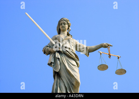 statue of the greek roman goddess of justice Stock Photo